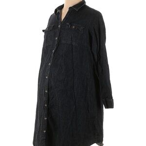 Maternity Denim Shirt Dress